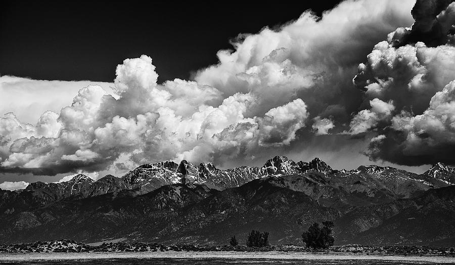 Mountain Photograph - Storm Over the Sangre De Cristo Mountains by The Forests Edge Photography - Diane Sandoval