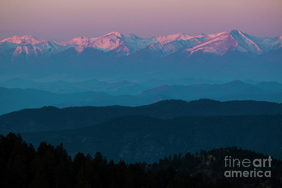 Sangre Mountain Morning Photograph by Steven Krull