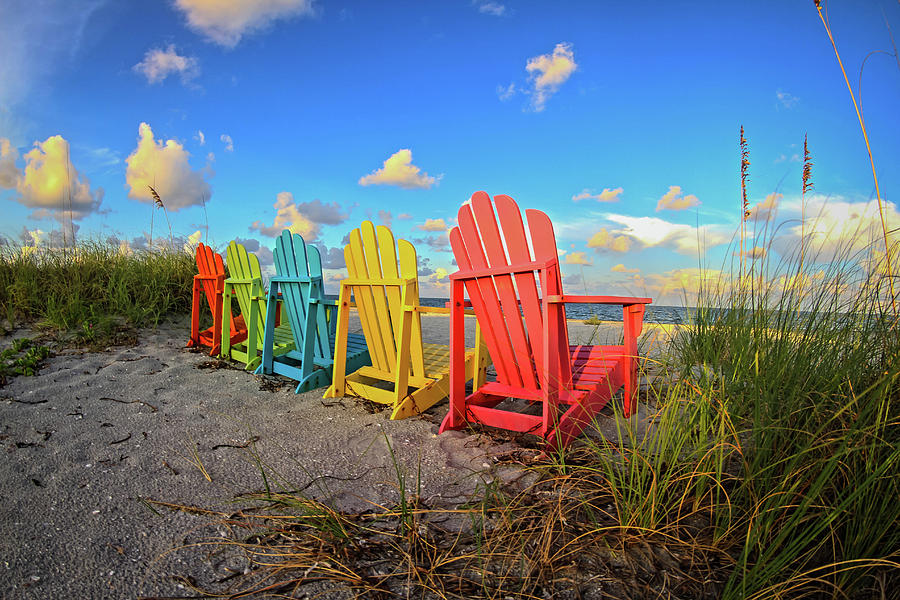 Sanibel Chairs Photograph by Joey Waves - Fine Art America