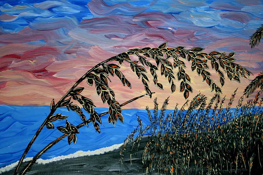 Sunset Painting - Sanibel Dunes by Nick Flavin