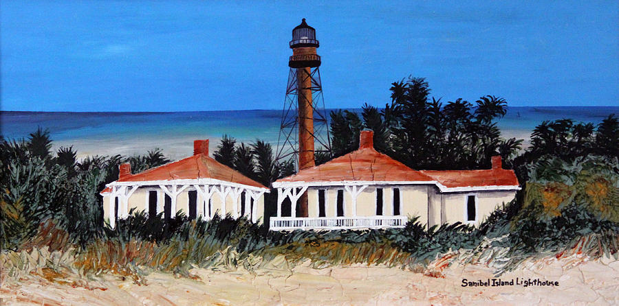 Beach Painting - Sanibel Island Lighthouse by Ann Iuen