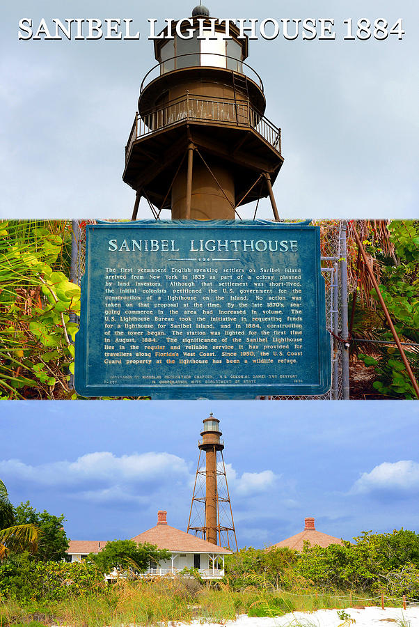 Summer Photograph - Sanibel Lighthouse 1884 by David Lee Thompson
