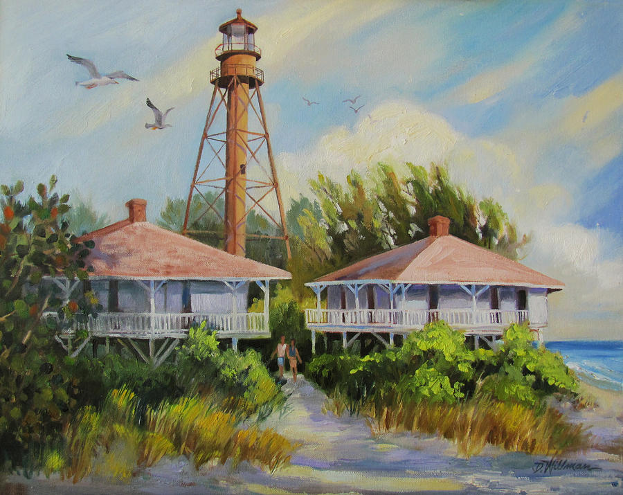 Landscape Painting - Sanibel Lighthouse by Dianna Willman