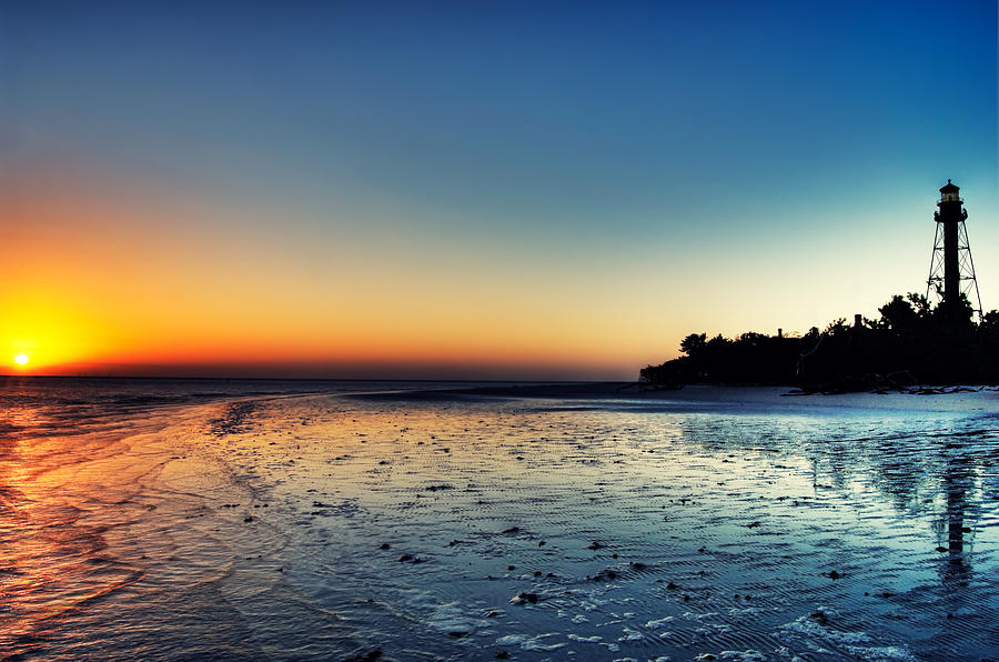 Lighthouse Photograph - Sanibel Sunrise by Richard Leighton