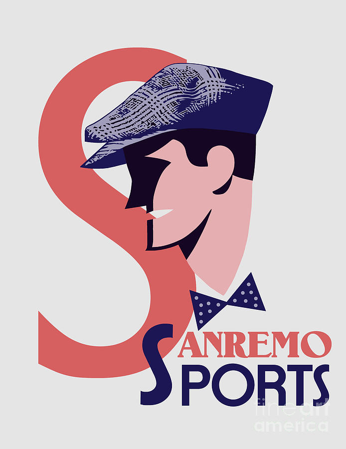 Sanremo mens golf sports fashion Digital Art by Heidi De Leeuw