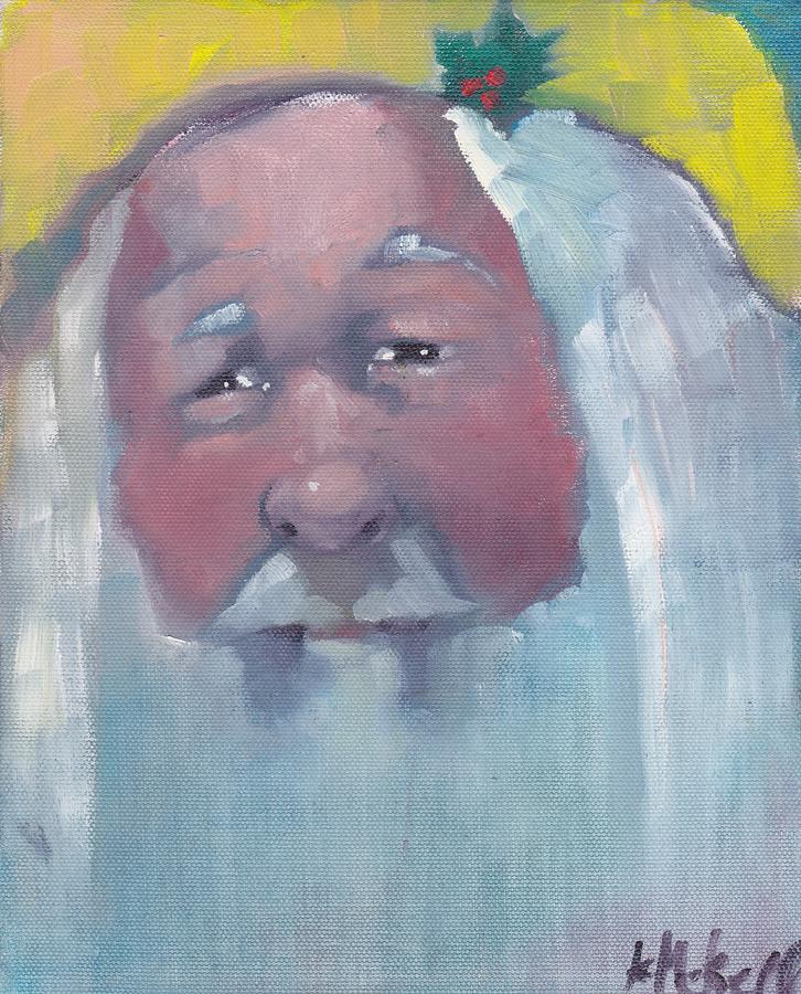 Santa 2  Painting by Kevin McKrell