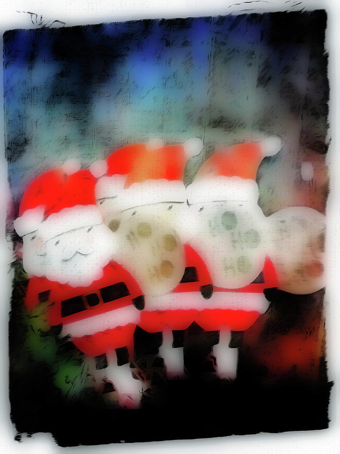 Santa abstract illustration Photograph by Tom Gowanlock