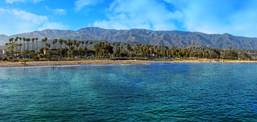 Mountain Photograph - Santa Barbara Coastal Panorama by Lynn Bauer