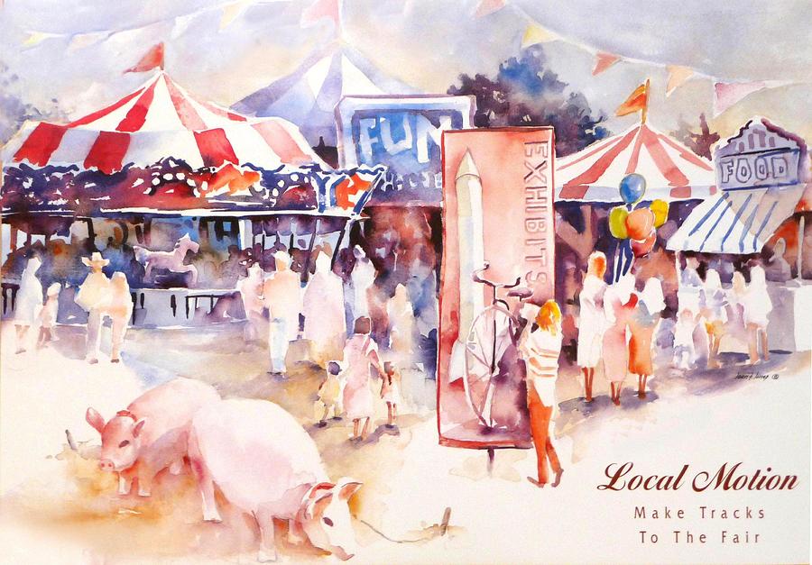 Santa Barbara County Fair  Painting by Joan Jones