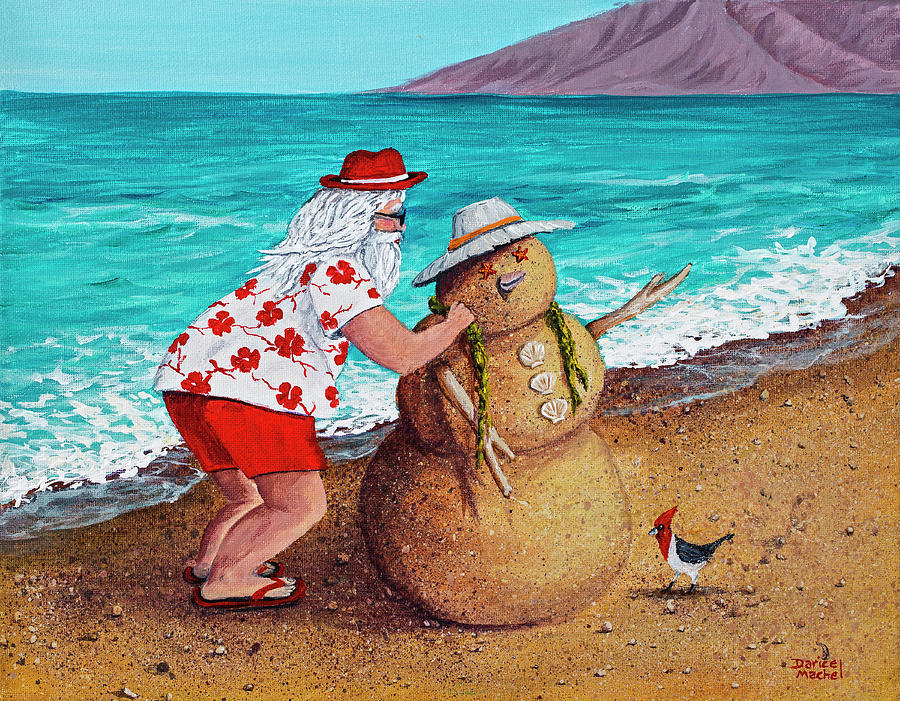 Santa Building A sandman Painting by Darice Machel McGuire
