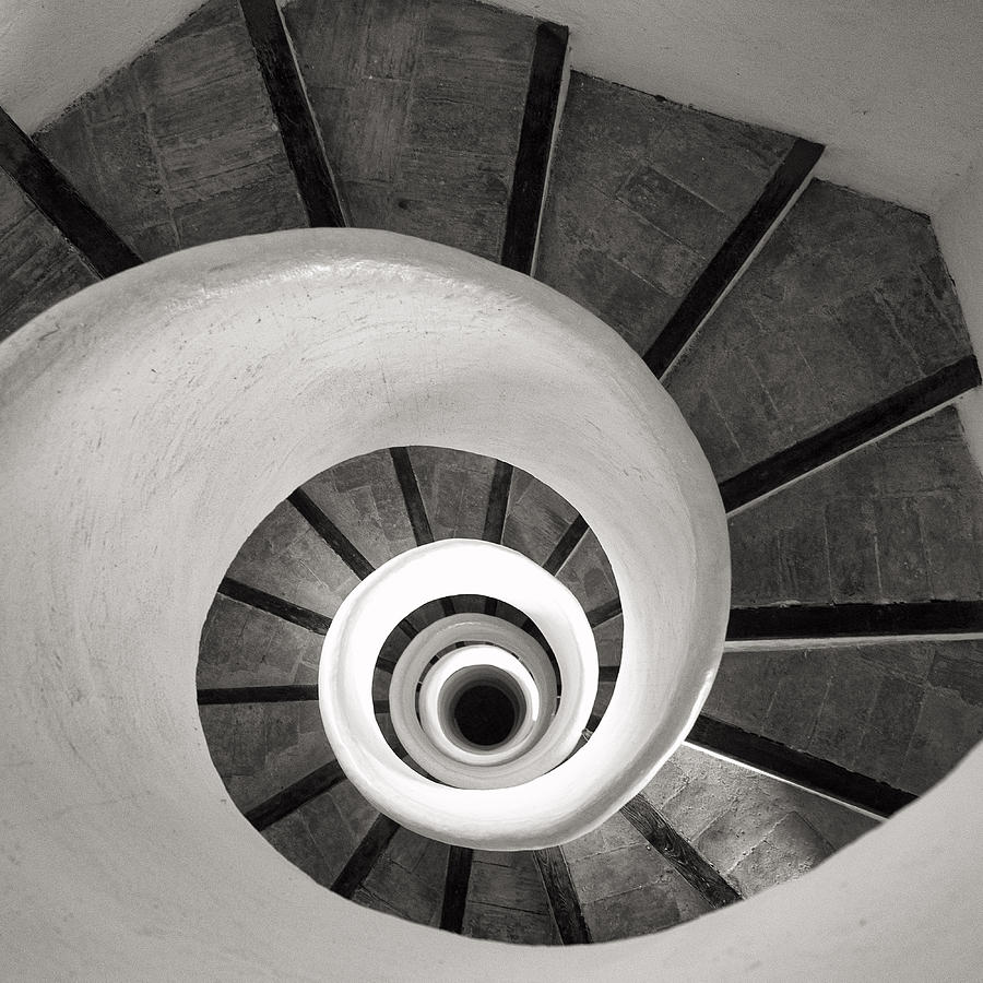 Bell Tower Photograph - Santa Catalina Spiral Staircase by For Ninety One Days