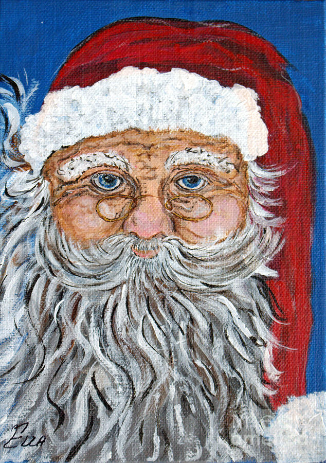 Santa Claus - Christmas art Painting by Ella Kaye Dickey