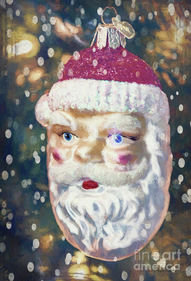 Christmas Digital Art - Santa Claus by Jean OKeeffe Macro Abundance Art