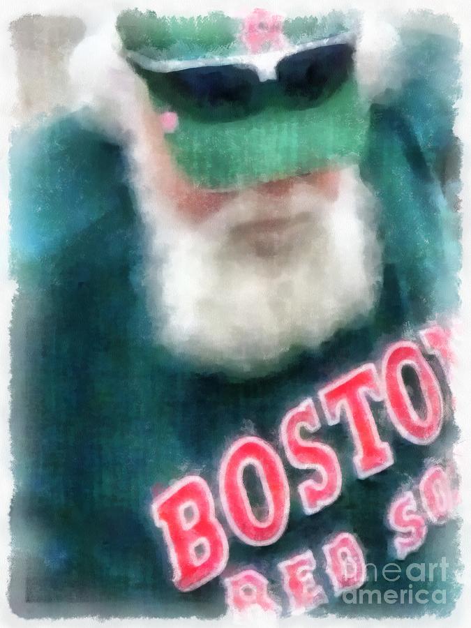 Boston Photograph - Santa Claus Spotted at Spring Training by Edward Fielding