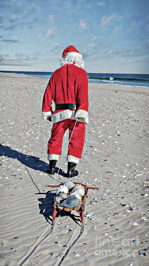 Santa Collecting Shells Photograph by Benanne Stiens