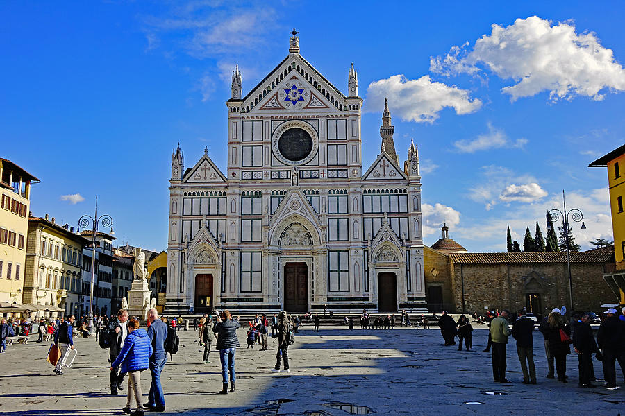 Santa Croce Church In Florence Italy  Photograph by Rick Rosenshein