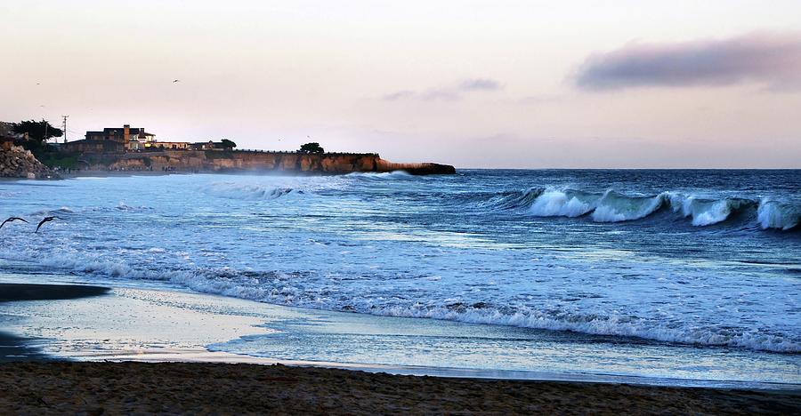 Santa Cruz Bay Waves Photograph by Marilyn MacCrakin