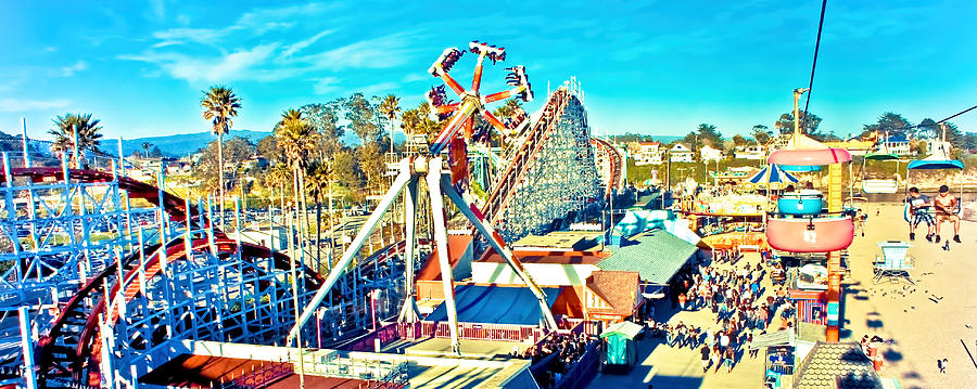 Santa Cruz Boardwalk Amusement Park Photograph by Kinga Szymczyk