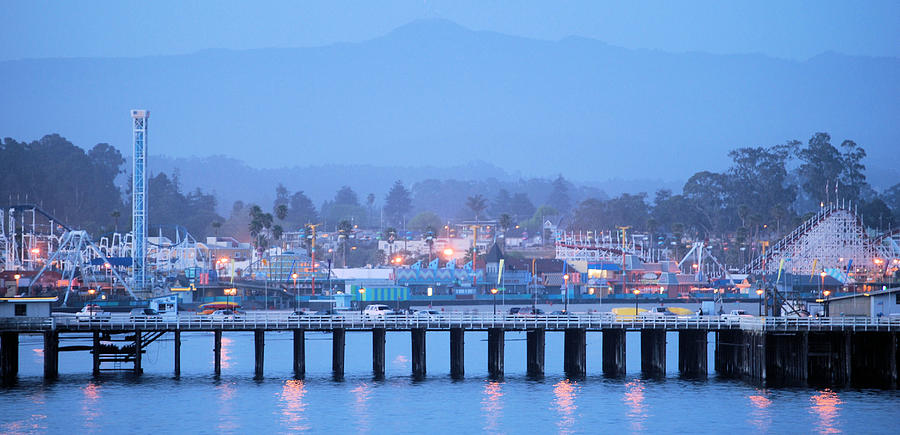 Santa Cruz Boardwalk and Pier Photograph by Gerald Carpenter