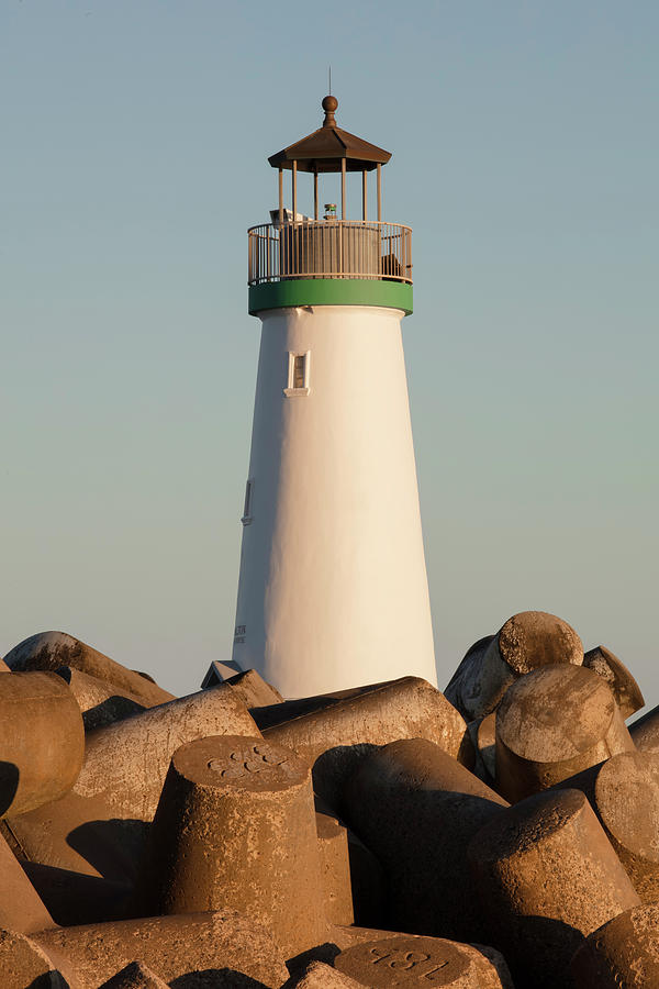 Santa Cruz Breakwater Lighthouse Photograph by John Wayland Pixels