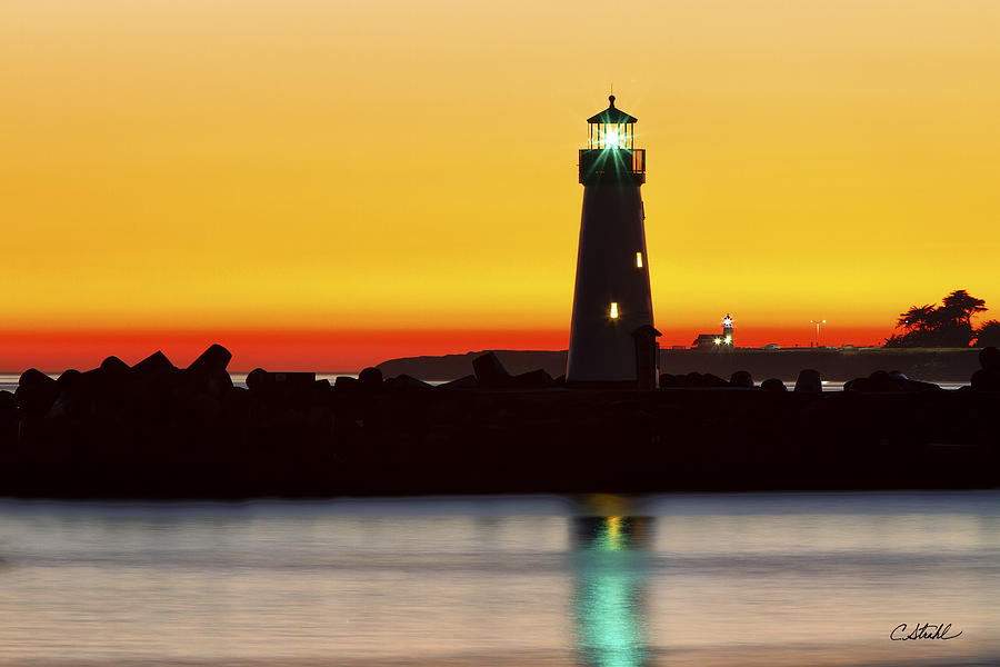 Santa Cruz Lighthouses Photograph by Cheryl Strahl