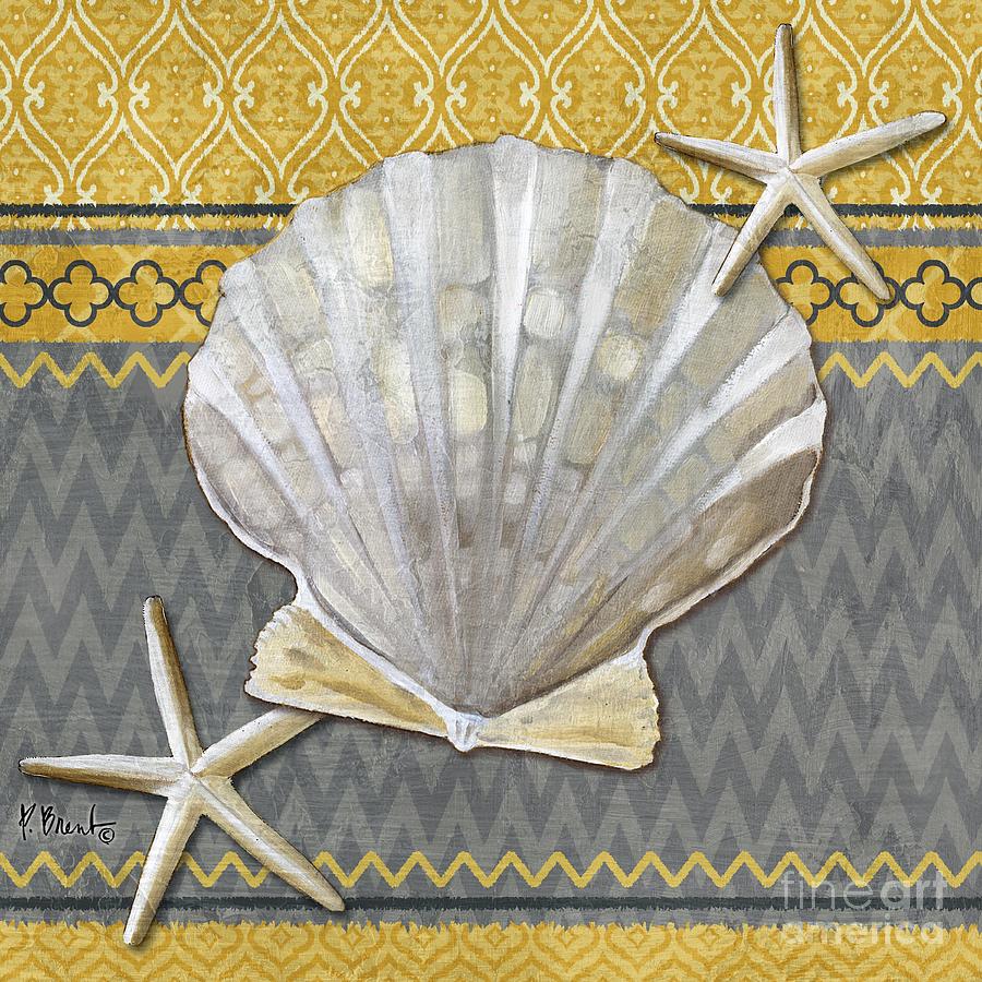 Shell Painting - Santa Cruz Shells III by Paul Brent