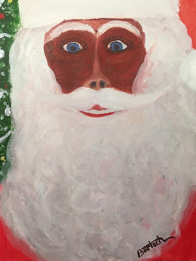 Santa Painting by David Bartsch