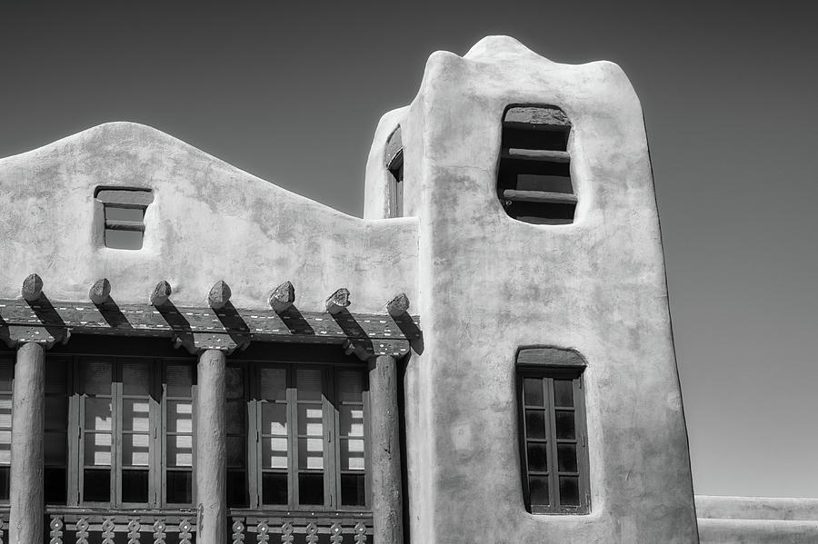 Santa Fe Architecture in bw Photograph by James Barber