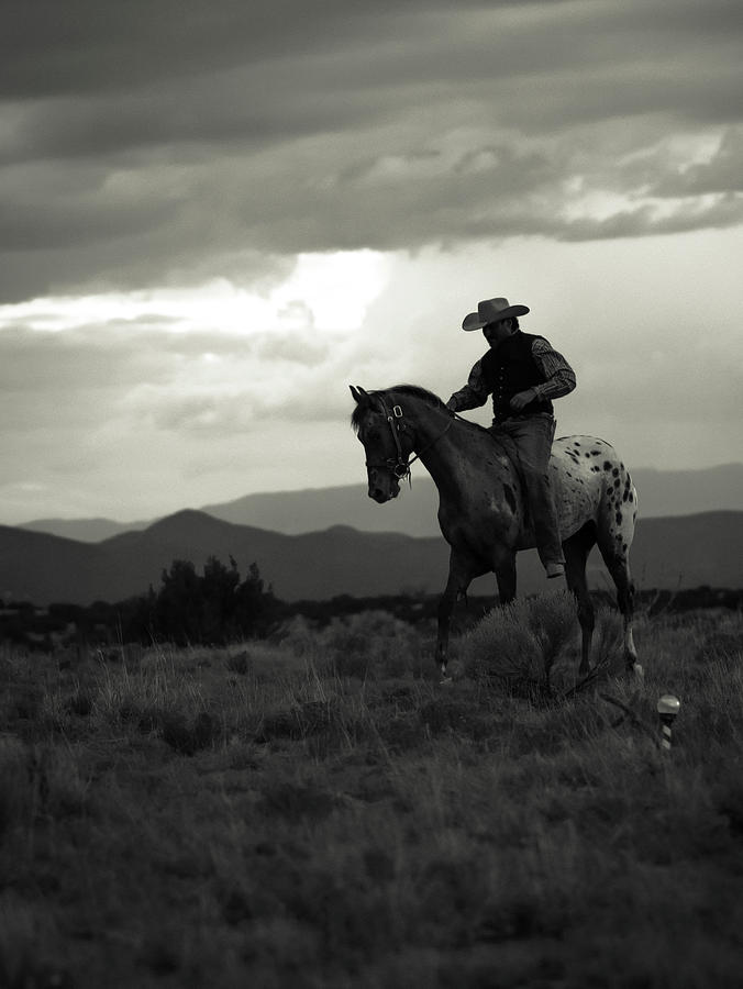 Santa Fe Cowboy on Horse Photograph by Enrique Navarro - Pixels