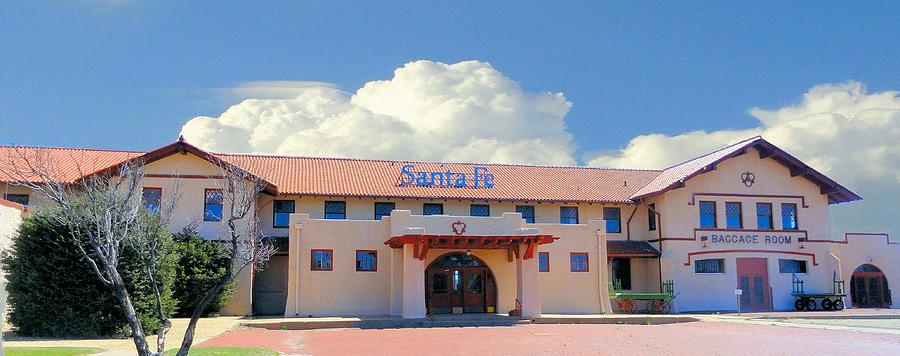 Santa Fe Photograph - Santa Fe Depot in Amarillo Texas by Janette Boyd