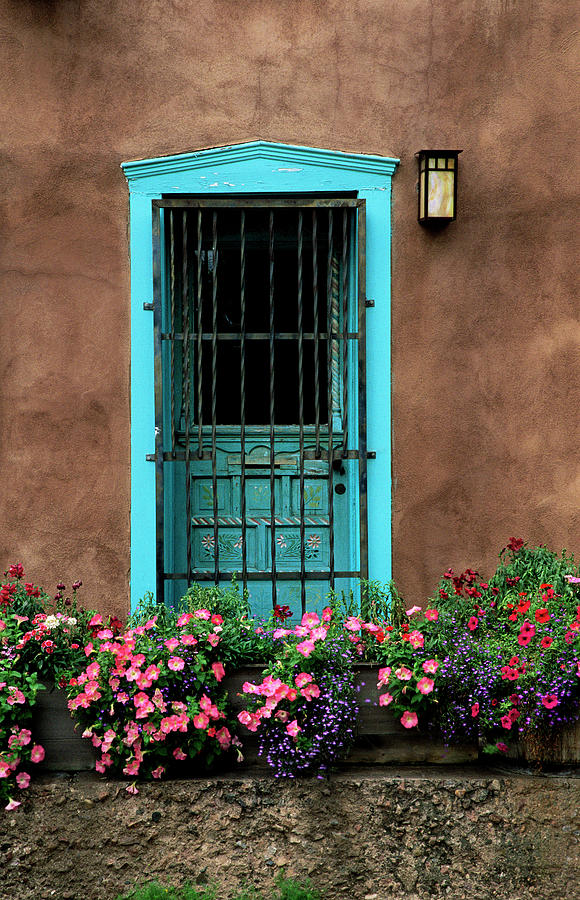 Santa Fe Door #1 Photograph by Jim Benest