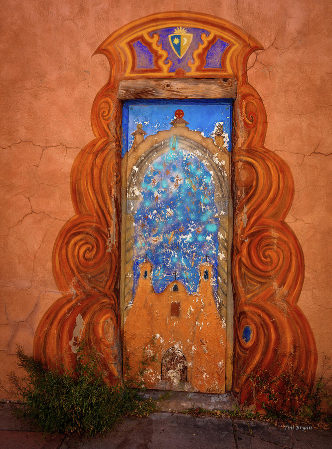 Santa Fe Photograph - Santa Fe Doorway by Tim Bryan