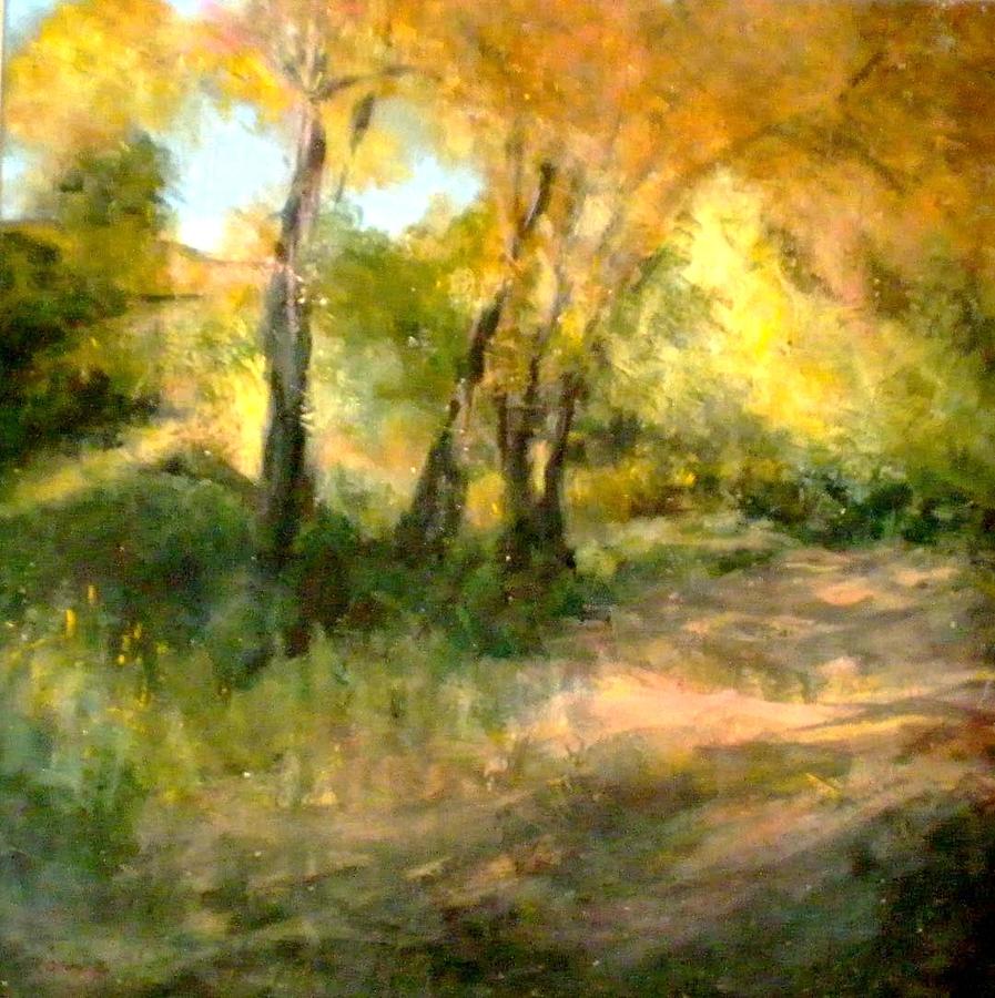 Landscape Painting - Santa Fe Fall by Renee Rowe Landscape Painting - Santa Fe Fall by Renee Rowe