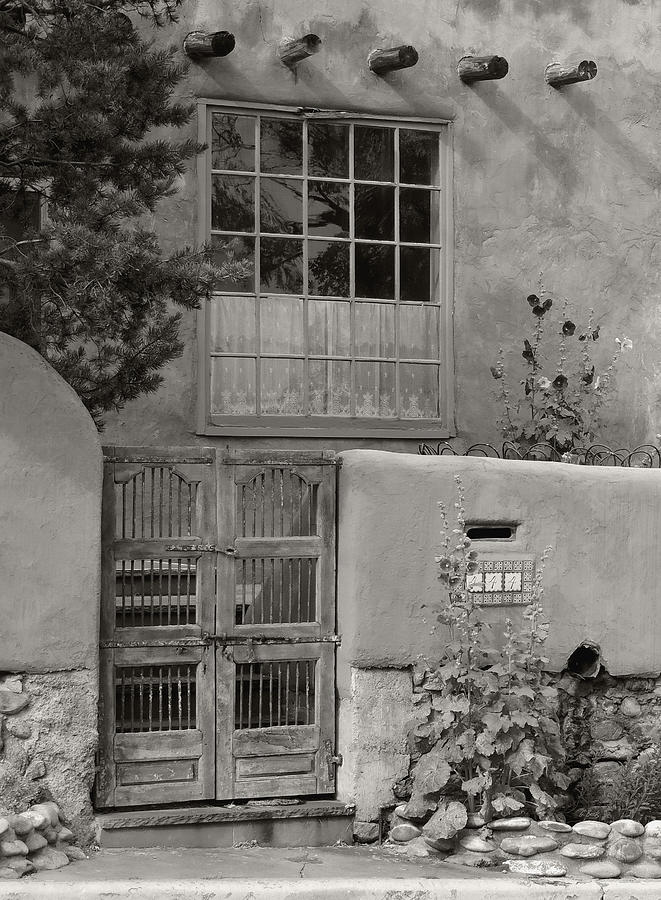 Santa Fe Gate, Monochrome Photograph by Gordon Beck