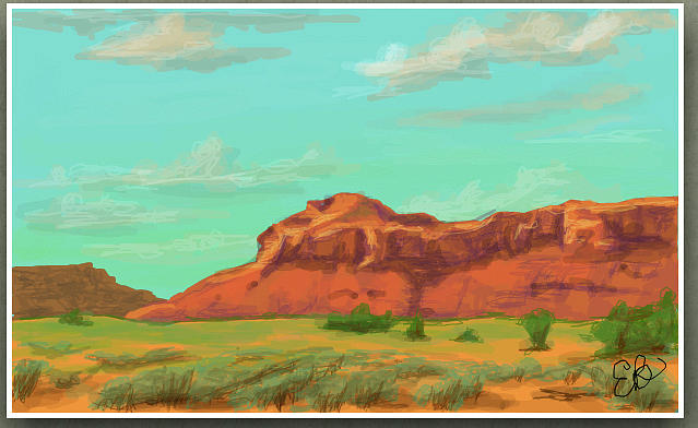 Santa Fe Landscape Digital Art by Elisabeth Babin - Fine Art America