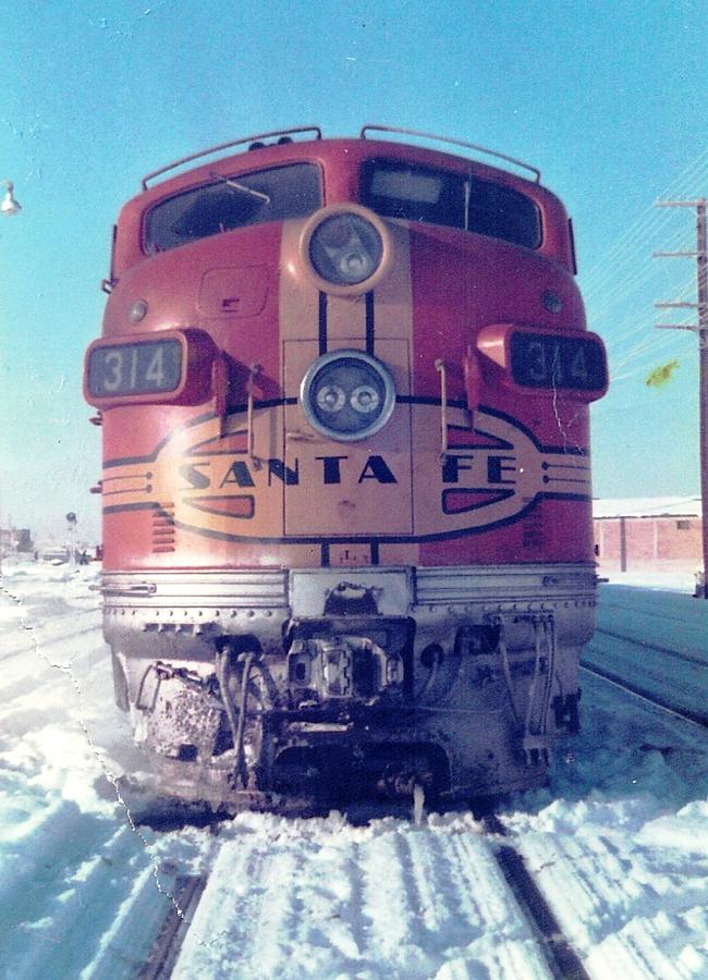 Santa Fe Locomotive at Gallup New Mexico Photograph by Jamie Baldwin