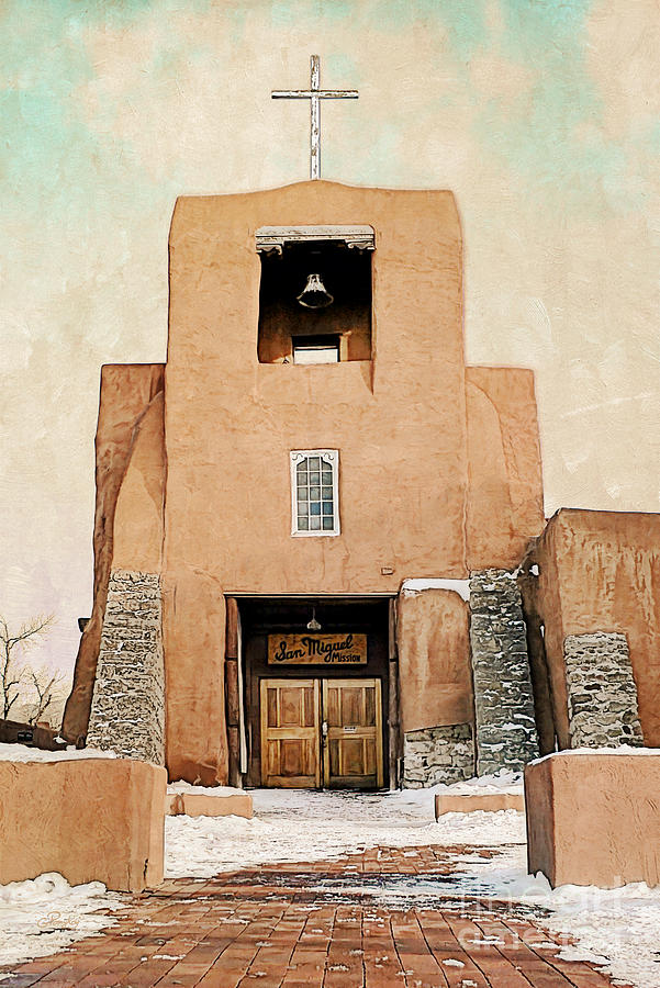 Santa Fe - San Miguel Mission Entrance Photograph by Gabriele Pomykaj