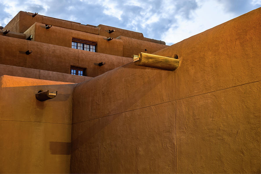 Santa Fe Spanish Pueblo Style Architecture Cityscape Photograph by Gregory Ballos