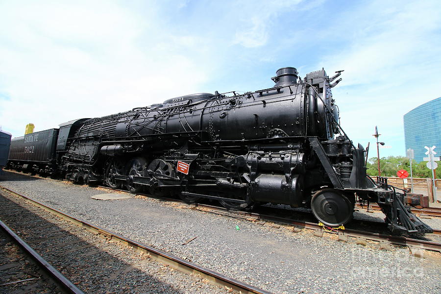 Santa Fe Steam Loc Engine Number 5021 Old Town Sacramento  Photograph by Christiane Schulze Art And Photography