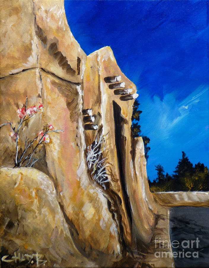 Santa Fe Stroll Painting by Chad Berglund