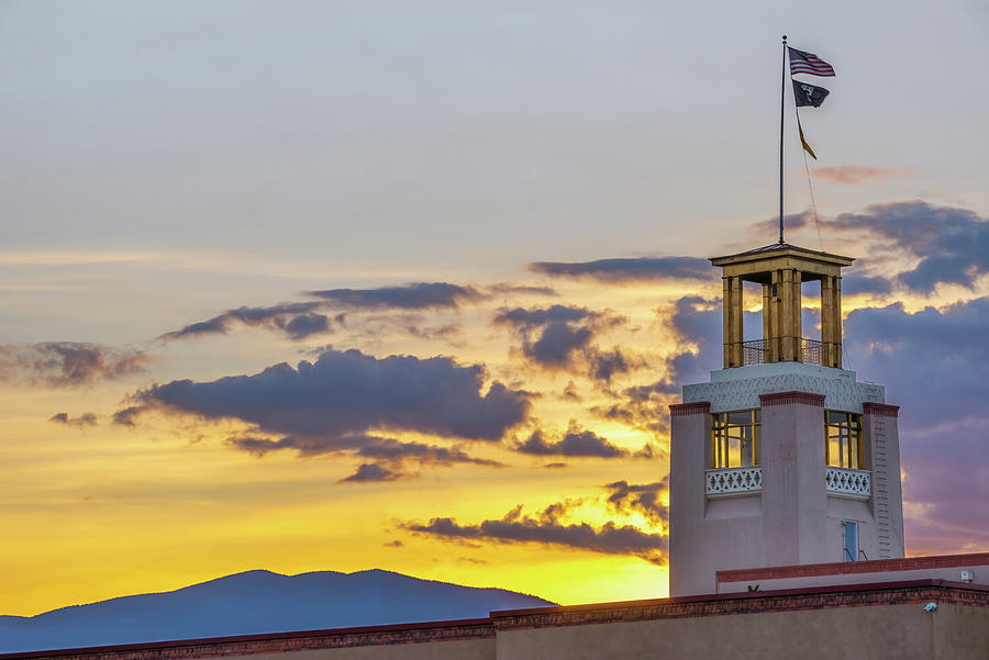 Santa Fe Sunrise - Bataan Memorial - New Mexico Photograph by Gregory Ballos