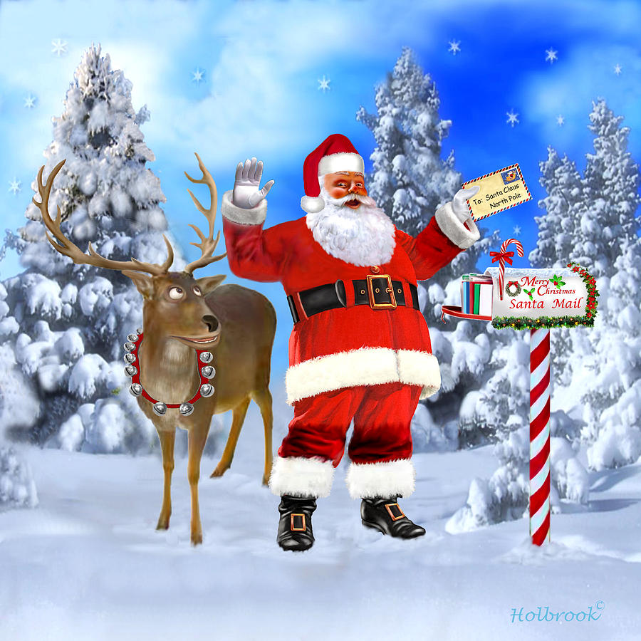 Santa Got Your Letter Digital Art by Glenn Holbrook