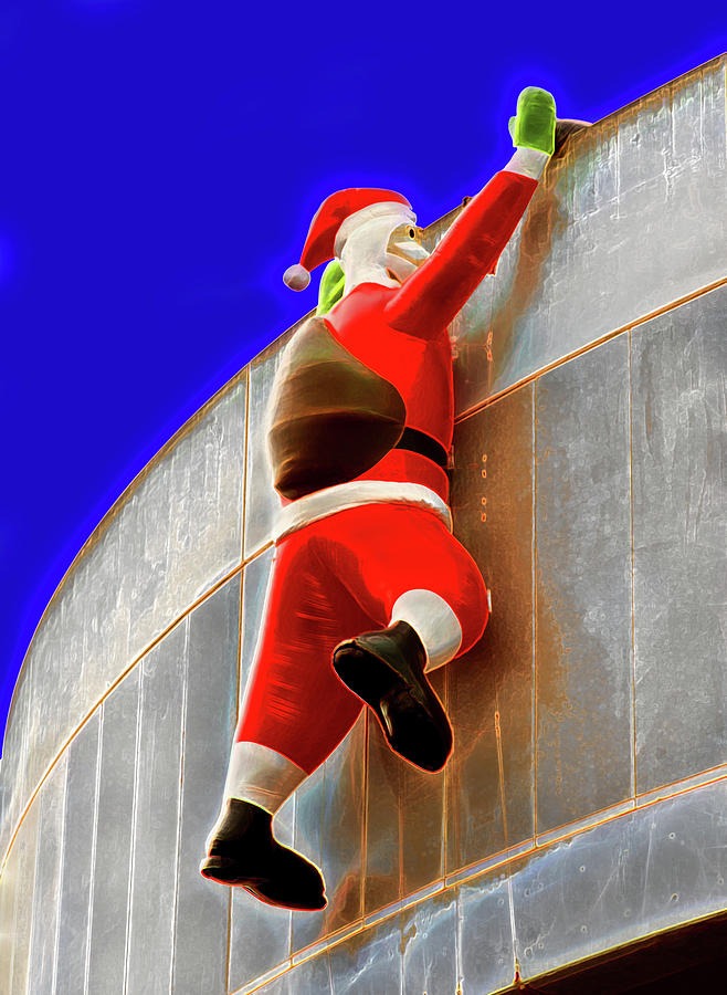 Christmas Photograph - Santa Hard At Work by Miroslava Jurcik