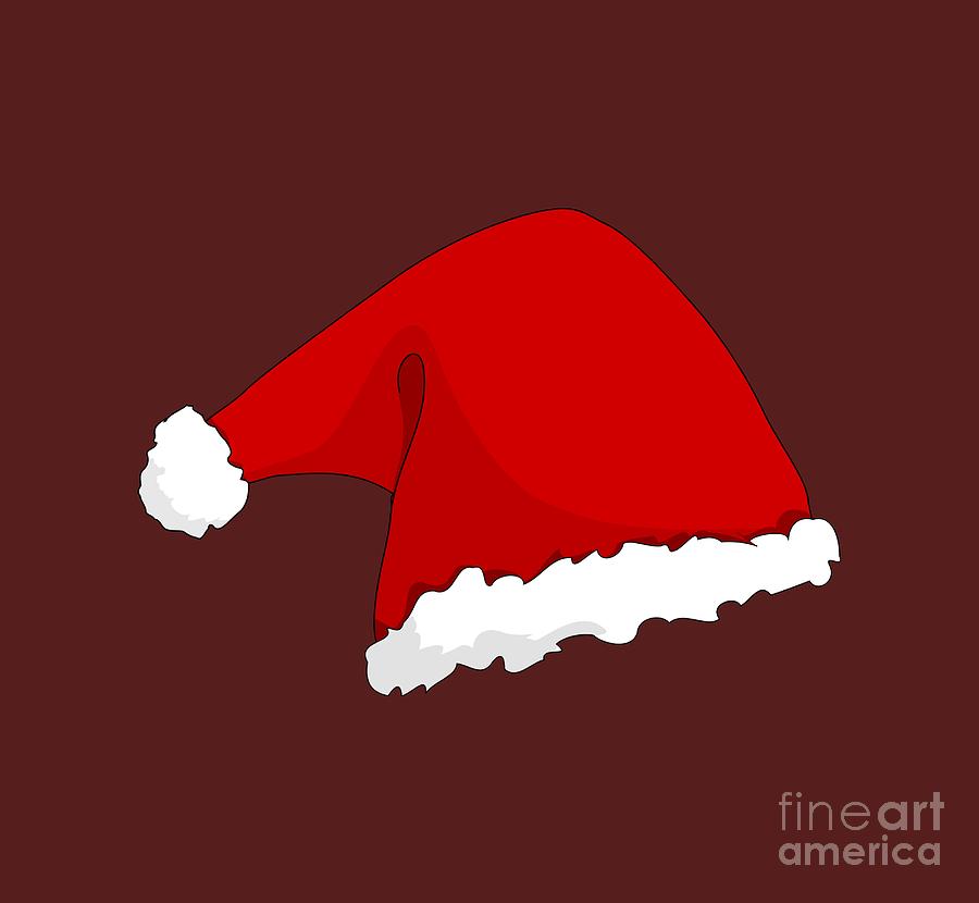 Santa Claus Digital Art - Santa Hat by Frederick Holiday