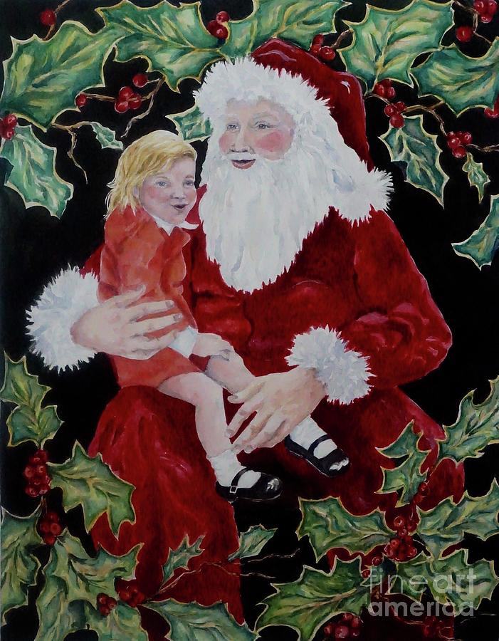 Santa, I want _ Painting by Genie Morgan