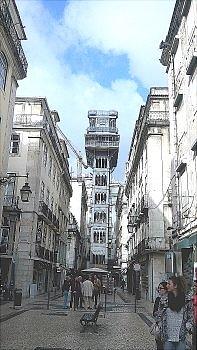 Architecture Photograph - Santa Justas Elevator in Lisbon by Anamarija Marinovic