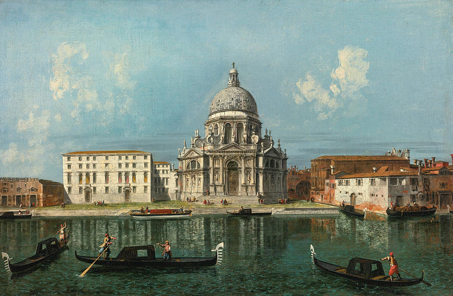 Santa Maria della Salute Venice as seen from the Grand Canal Painting by Michele Marieschi