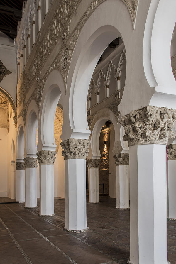 Santa Maria la Blanca Synagogue - Toledo Spain Photograph by Jon ...