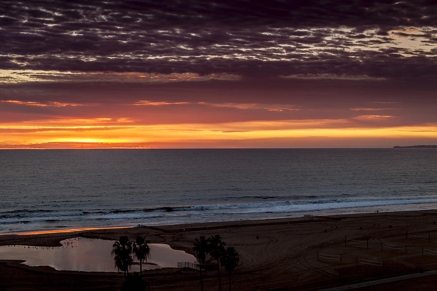 Santa Monica Bay Sunset Photograph by Gene Parks