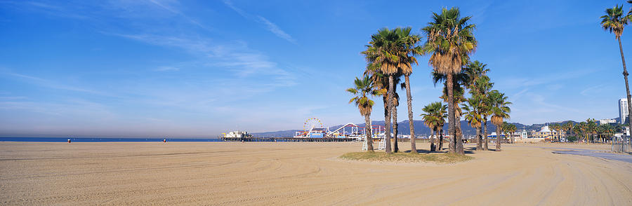 Santa Monica Beach Ca Photograph by Panoramic Images